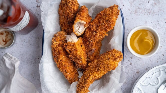 Ayam goreng krispi minim minyak!