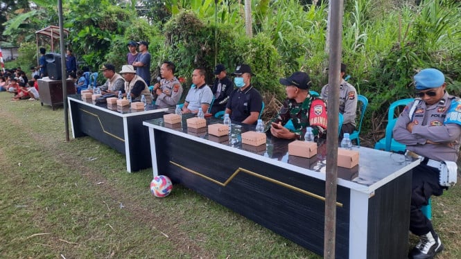 IPDA Nyoman Rudi Santosa bersama jajaran saat lomba berlangsung