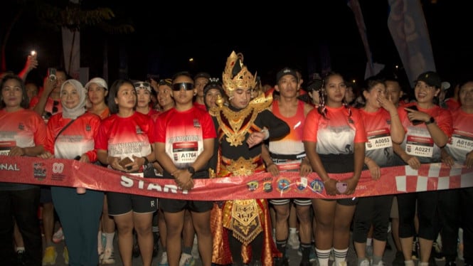 Ribuan pelari lainya mengikuti Bali International Trail Run 2025