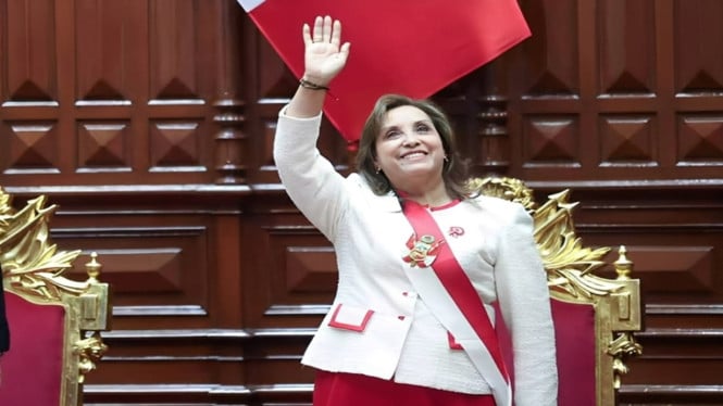 Presiden Peru Dina Ercilia Boluarte Zegarra.