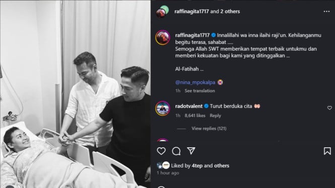 Momen saat Raffi Ahmad Menjenguk Mpok Alpa
