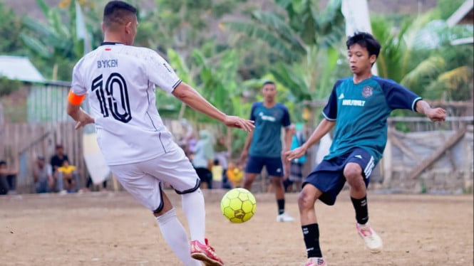 Turnamen sepakbola di Kelurahan Panggi Kecamatan Mpunda Kota Bima NTB