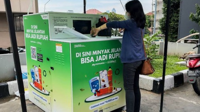 Setor jelantah bisa dapatkan poin