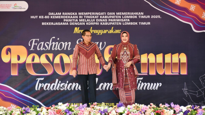 Wabup Lotim H.Moh Edwin Hadiwijaya bersama Istri
