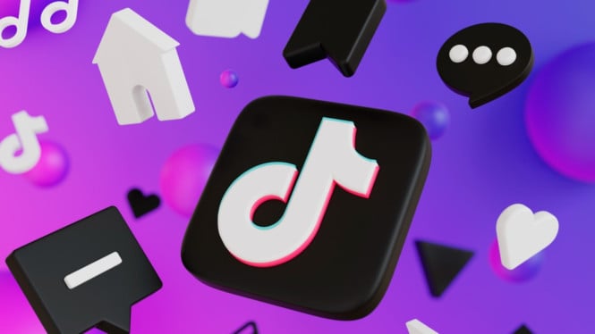 Ilustrsi aplikasi TikTok