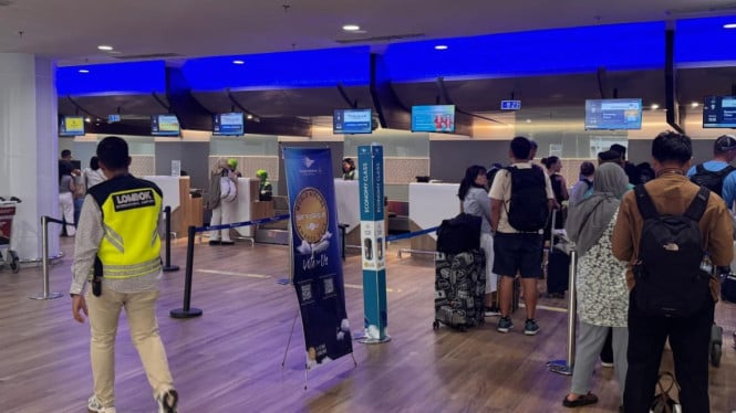 Suasana di Bandara Lombok belum lama ini.