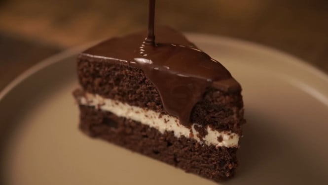 Kue cokelat lembut