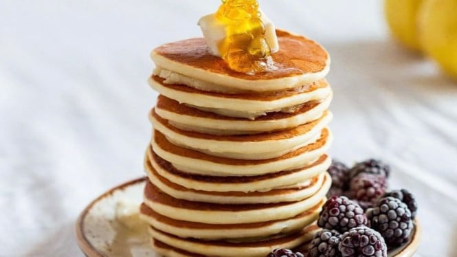 Souffle pancake Jepang yang super lembut