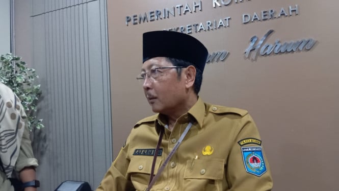 Sekda Kota Mataram di temui di ruangan nya