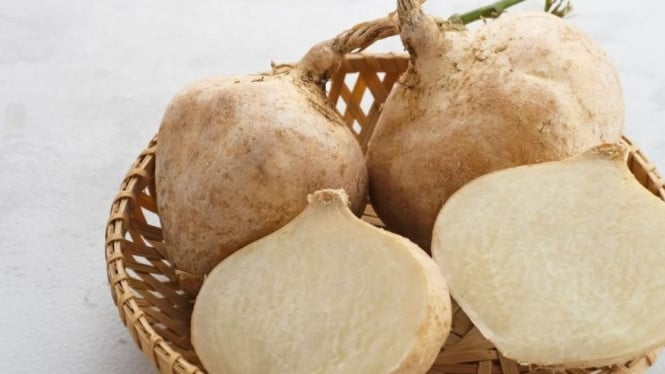 Gambar buah bengkoang, buah berbagai manfaat