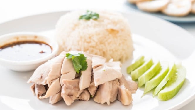 Nasi ayam hainan khas Singapura