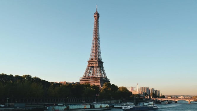 Menara Eiffel di Prancis Foto