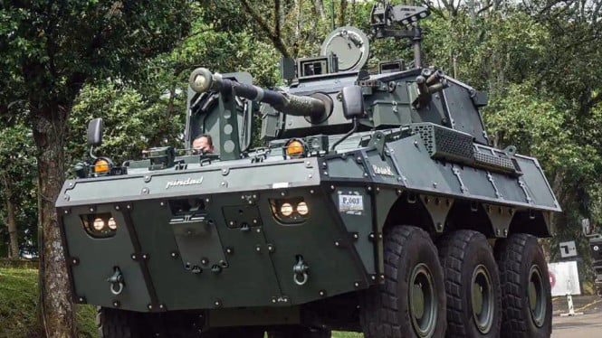 Penampakan kendaraan taktis (rantis) Brimob