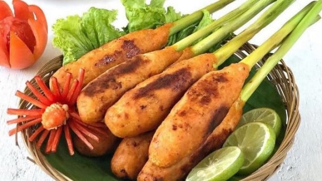 Sate Lilit kulir Khas Bali