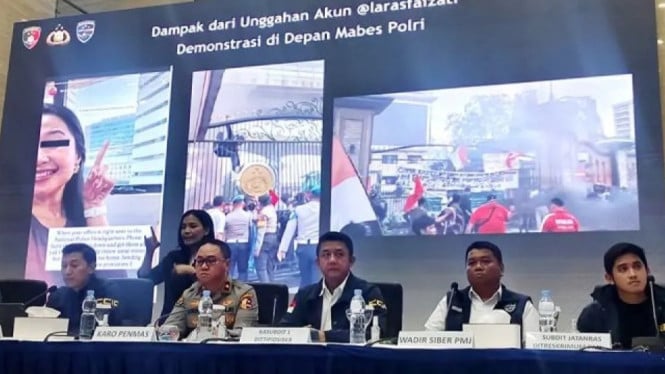 Bareskrim Polri mengungkap provokator ajakan bakar mabes polisi