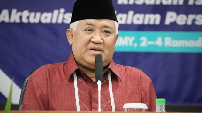 Prof Din sebut Kerusuhan Diduga Upaya Gulingkan Prabowo