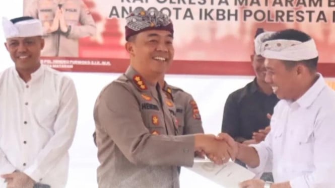Potret Kapolresta Mataram di Acara Pujawali IKBH.