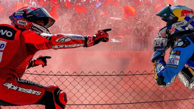 Kemenangan Alex Marquez menunda gelar Marc Marquez