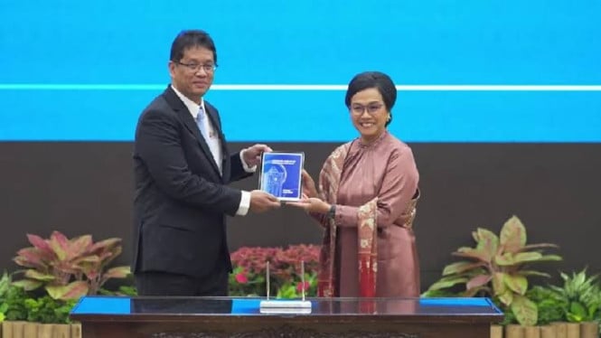 Pidato Perdana Purbaya Yudhi Sadewa Janji Jaga Fiskal Dan APBN 2026 Serah Terima Jabatan Dari Sri Mulyani Ke Purbaya Yudhi Sadewa Bali 