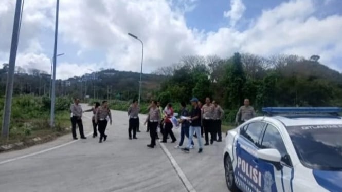 Pengecekan lokasi parkir Sirkuit Mandalika bersama Polda NTB