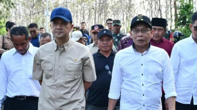 Menteri Transmigrasi RI, Iftitah Sulaiman dan Wabup Lotim