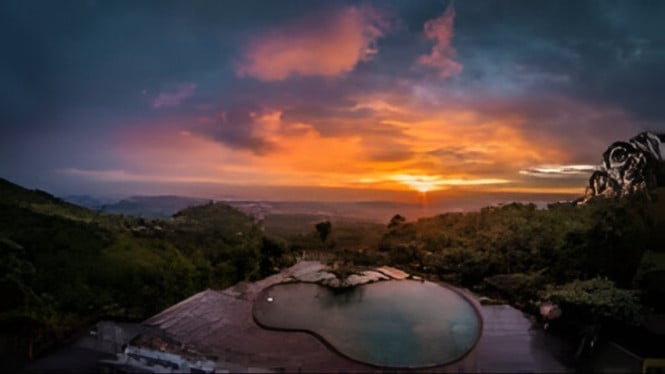 Panorama keindahan Umbul Sidomukti Resort.