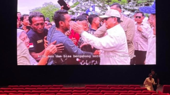 Video capaian program Presiden Prabowo di Bioskop