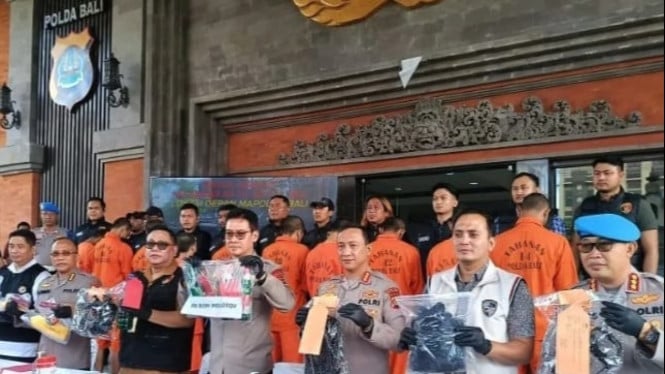 Kapolda Bali, Daniel Adityajaya beserta jajaran