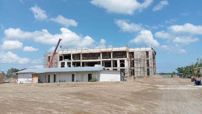 Proses pembangunan Kantor Baru Walikota Mataram