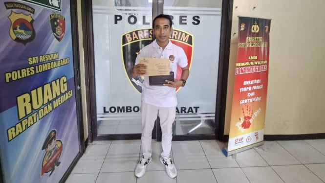 Dokumen resmi SP2HP yang diserahkan Polres Lombok Barat.