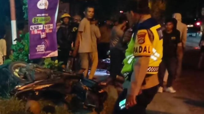 Polisi gagalkan balap liar di Denpasar.