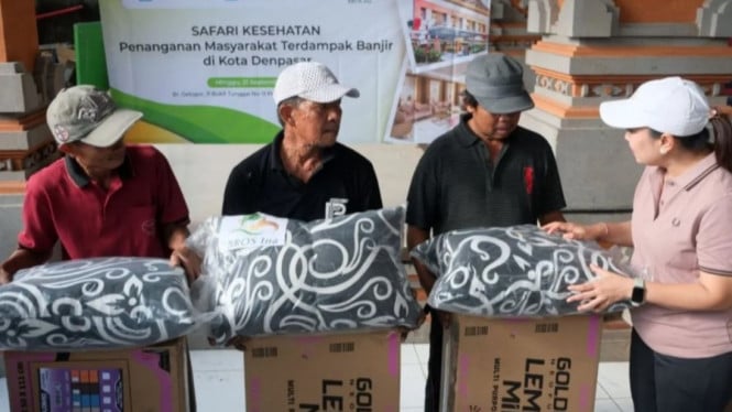 DPD BMI Jakarta memberikan bantuan  korban banjir Bali dan NTT.