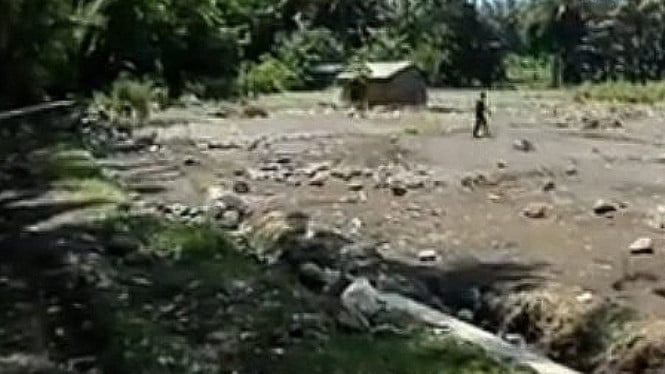 Kondisi Sawah Warga di Wanasaba Pasca Banjir