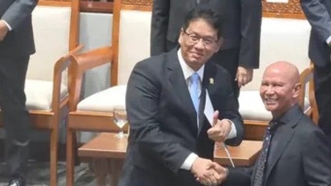 Menkeu Purbaya bersama Kepala Banggar DPR RI