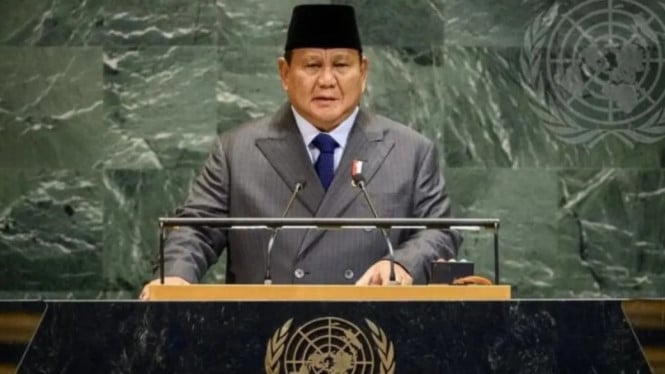 Presiden Prabowo Subianto berpidato mengenai Palestina