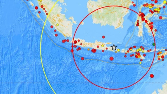 Gempa dengan kekuatan Mag: 5,7 SR terjadi di Banyuwangi