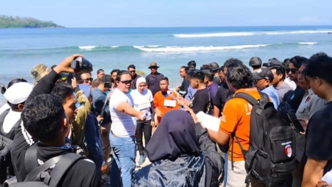 Rekonstruksi pembunuhan di Pantai Nipah, Lombok Utara