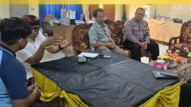 Poses mediasi kasus Viral Penganiayaan Siswa SMK di Nusa Dua