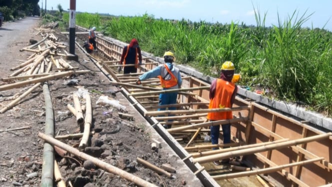 Perbaikan DI Bajulmati di Desa Wonorejo, Banyuputih, Situbondo