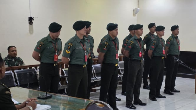 10 Prajurit TNI Disidang Kasus Penganiayaan dan Pengeroyokan