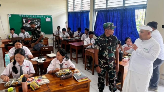 Dandim Klungkung Tinjau Dapur MBG Desa Selat