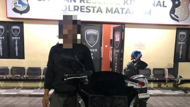 Terduga Pelaku Ranmor Bersama Barang Bukti