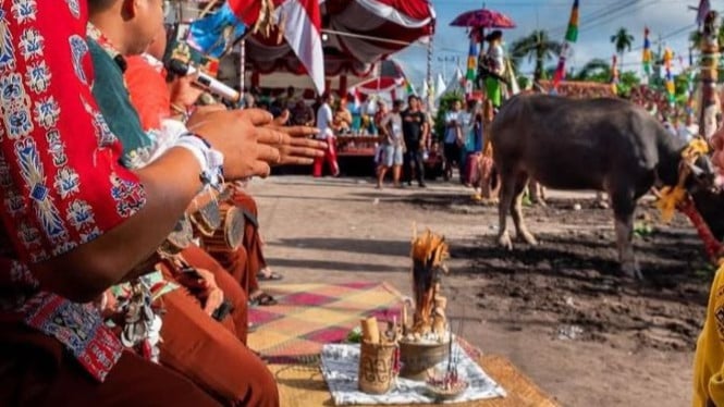 Ilustrasi Upacara Tiwah Suku Dayak
