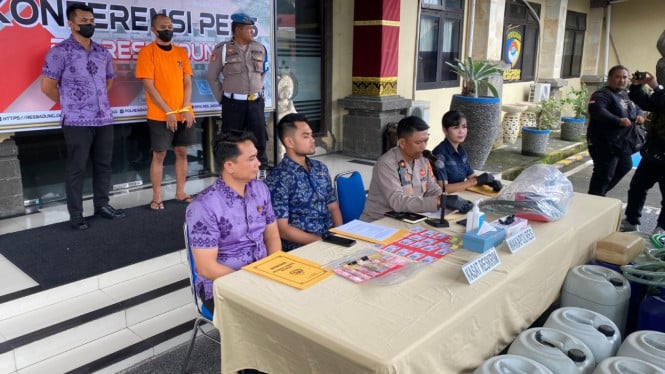 Polres Badung Ungkap Penimbunan BBM Subsidi