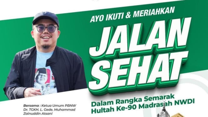 TGKH Zainuddin Atsani Ajak Masyarakat Ramaikan Jalan Sehat