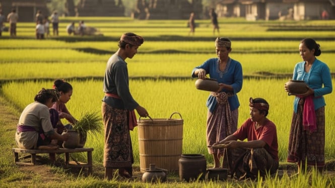 Harmoni sawah masa Majapahit