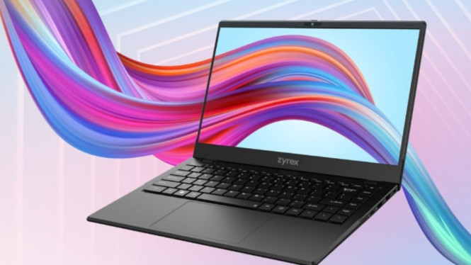 Tampilan Laptop Zyrex L-Book 14 Inci.