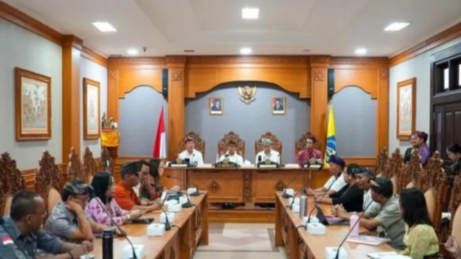 Kegiatan rapat pengendalian inflasi di Kabupaten Badung, Bali.