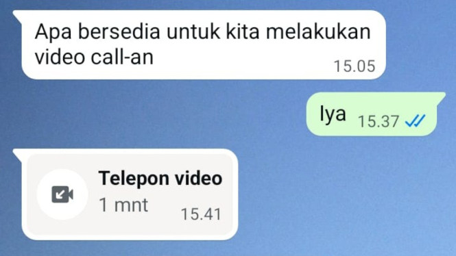 Tangkapan Layar Percakapan Penipu Dengan Modus Giveaway