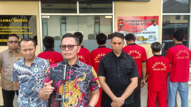 6 Terduga Pelaku Perusakan Rumah Riska di Tahan Polda NTB